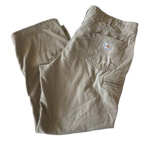 Carhartt Pants FR FRB159 GKH Golden Khaki HRC2 Loose Fit Workwear Chore 42x32